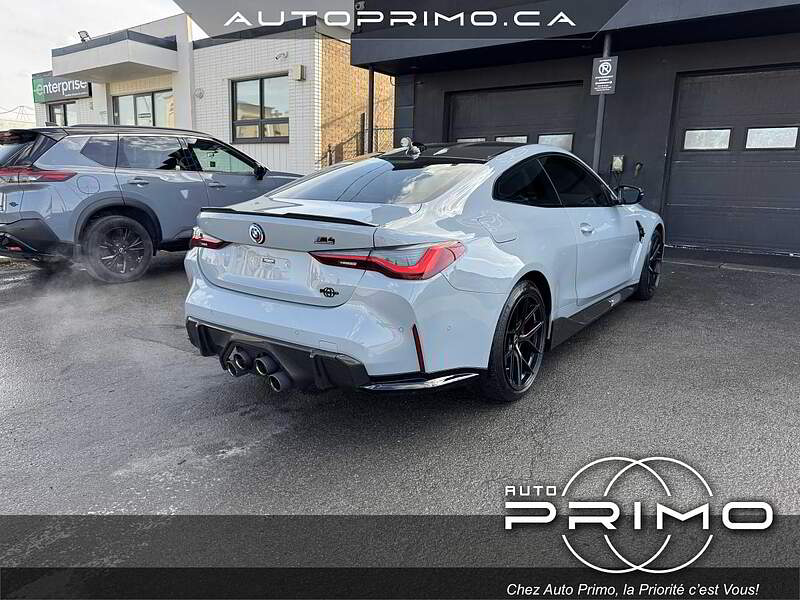 BMW M4 2022 usag d'occasion, Ext:Bleu, int:Crème, Fi M Exhaust Cuir Toit Carbone Carplay BT 360Cam, 99991. Auto Primo. 70268-1